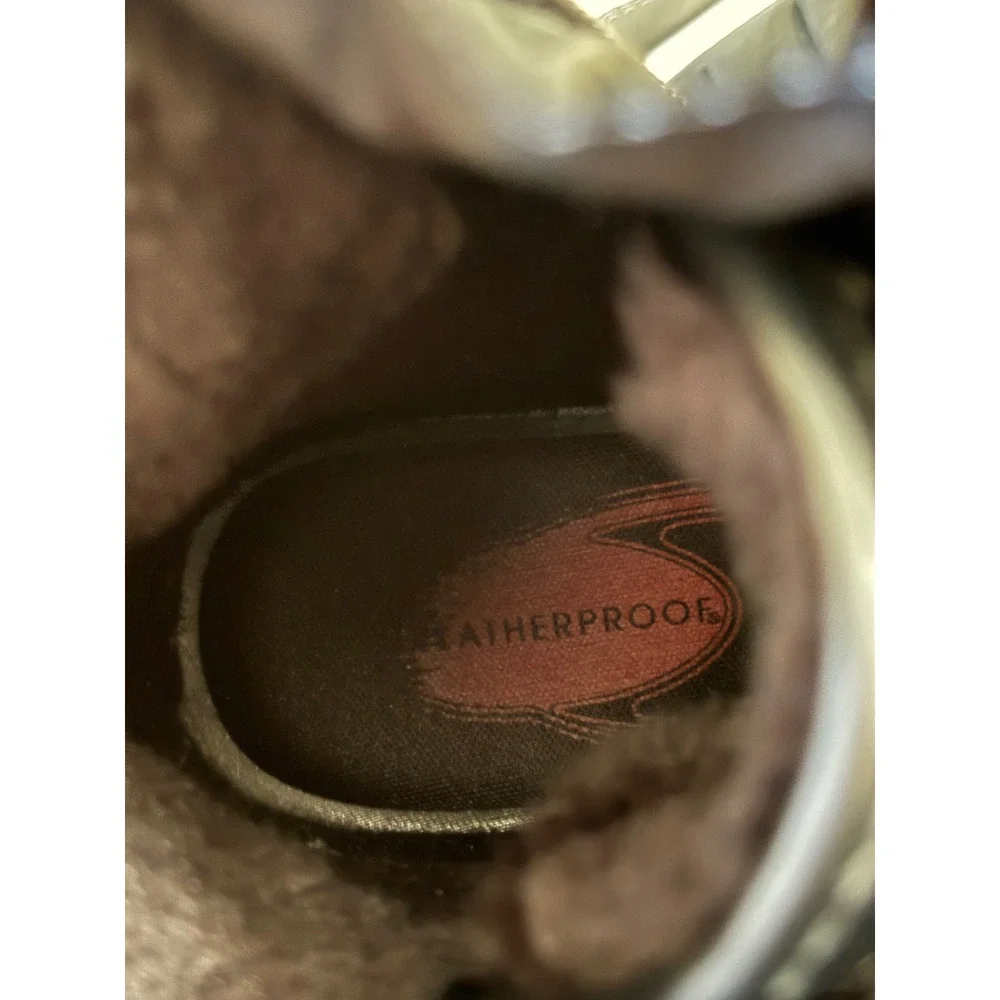 Weatherproof‎ Katie Black Quilted Winter Snow Boots Faux Fur Lined Size 6M